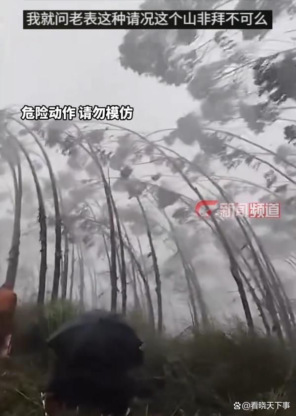 一家人在狂风暴雨中瑟瑟发抖祭祖 网友：要风得风要雨得雨