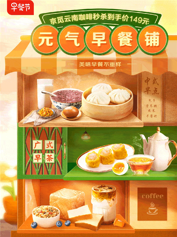 京东超市早餐节 价格实在美味不重样 广州酒家下单有礼 盲盒机票送不停 
