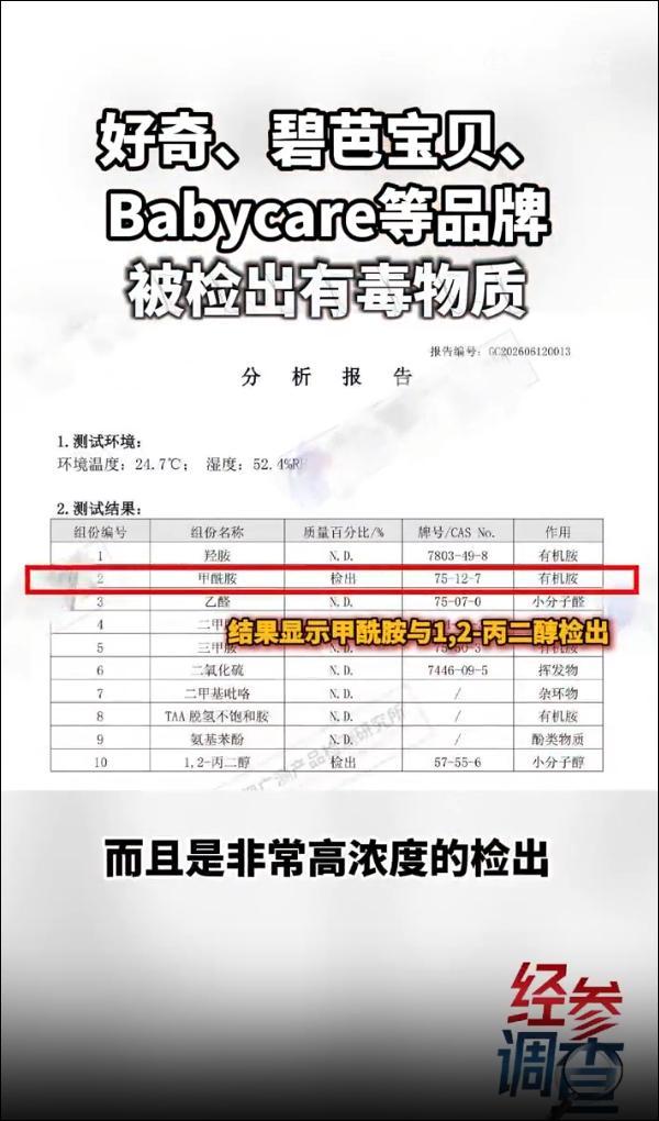 好奇、Babycare等多款纸尿裤被曝检出毒性物质？揭秘有毒纸尿裤关联公司