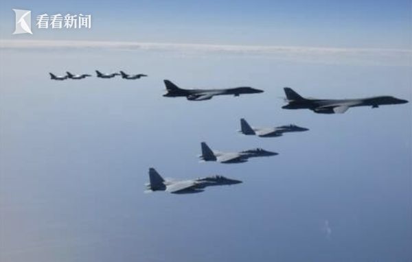 韩美空军举行联合军演：韩国公布韩美军演视频