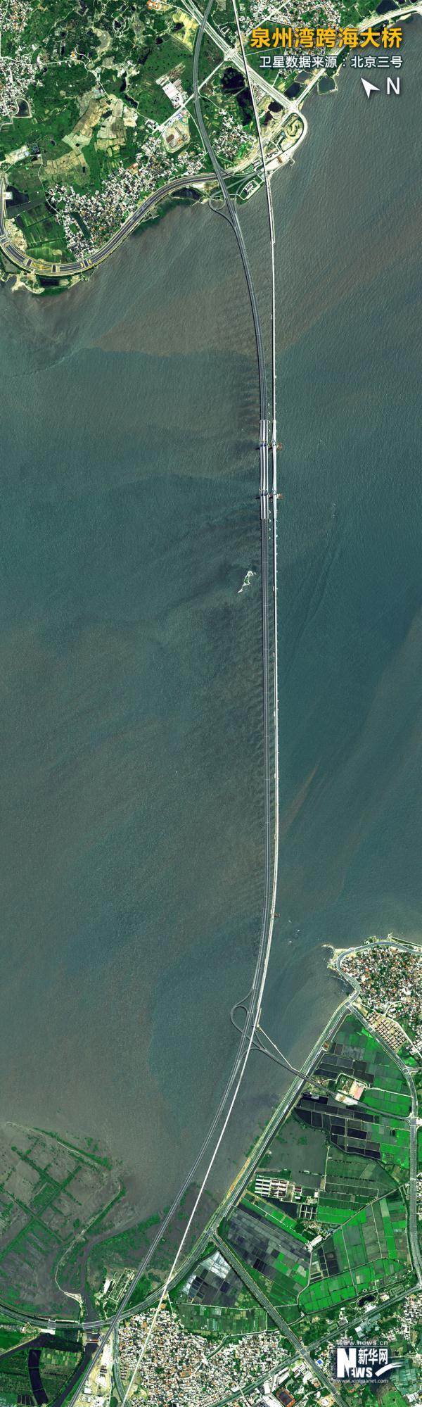 卫星“瞰”超级工程丨大桥跨海，让天堑变通途