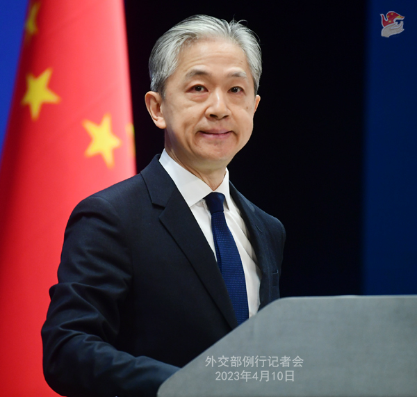 中方回应马克龙涉台言论