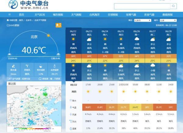 热吐了！高温橙色预警信号发布 时隔九年北京气温再度冲上40°C