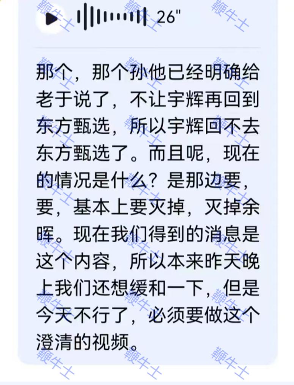 曝俞敏洪面临“二选一”的境地
