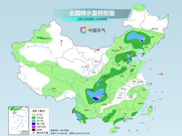 北方多地今起降雨降温，南方大部则以升温为主