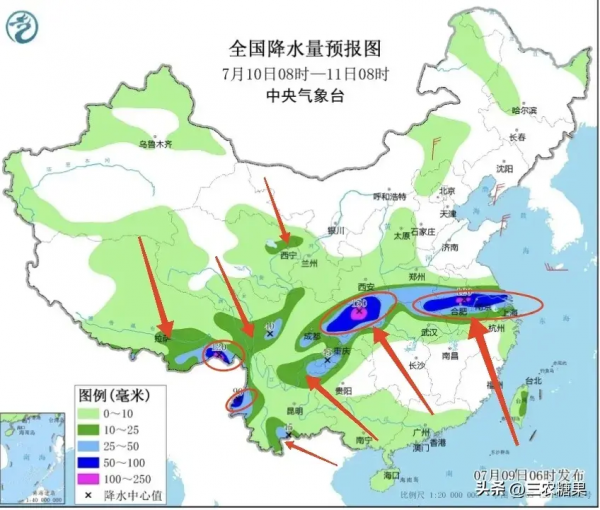 高温+暴雨双黄预警！7省份有大到暴雨