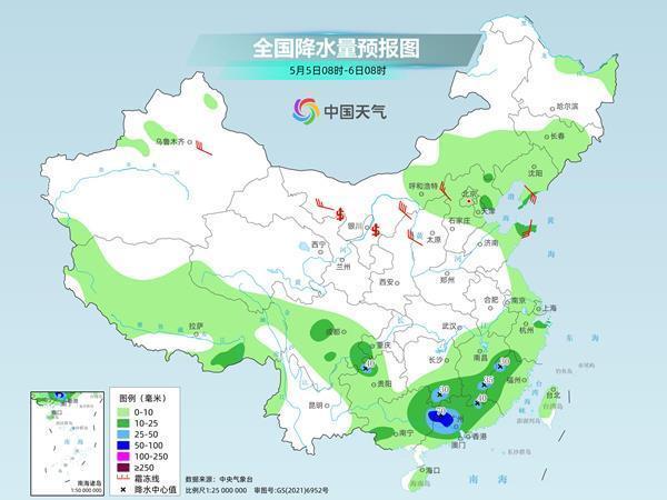 五一假期最后幾天多地下雨 江南華南局地暴雨大暴雨