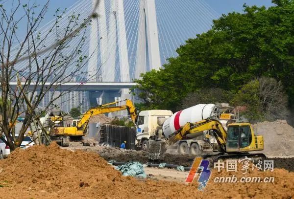 位于東方理工大學(xué)附近 沿江路計劃今年8月基本建成 工程全速推進(jìn)中