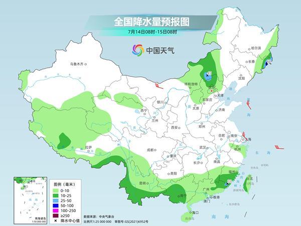 南方雨勢(shì)逐漸減弱東北等地仍多雨 中東部高溫加劇