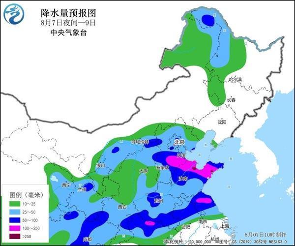 京津冀等9省区市部分地区将迎暴雨