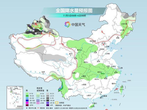 全国多地降温5-10℃