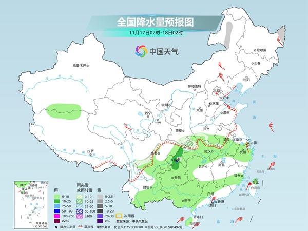 冰冻线将抵达南方 多地冷暖反差明显
