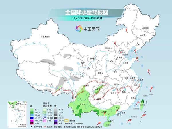 寒潮继续携大风降温影响我国 中东部气温大面积创新低