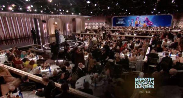 KPOP猎魔女团金球奖最好动画片 双奖荣耀精明全球