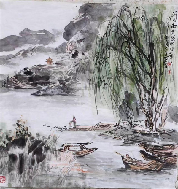 妙笔风骨在 点墨生画魂——著名画家李玉泉侧记