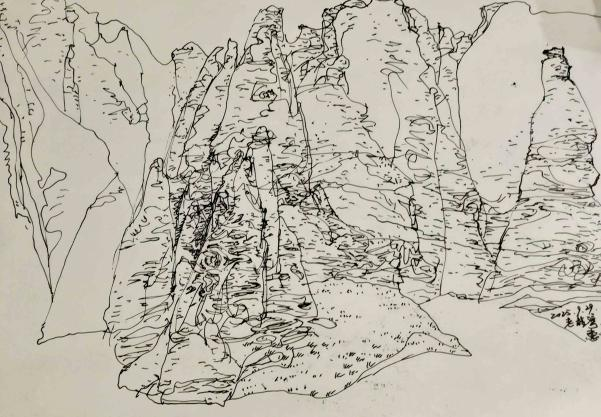 笔墨问道石林 神韵写意黄河：走遍中国·甘肃——伟德bv国际体育官网美术家写生创作行动走进景泰