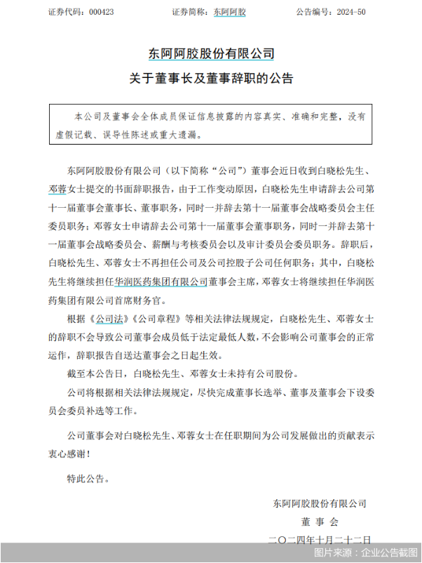 一年一换董事长，华润系入主的东阿阿胶“舵手”难干？