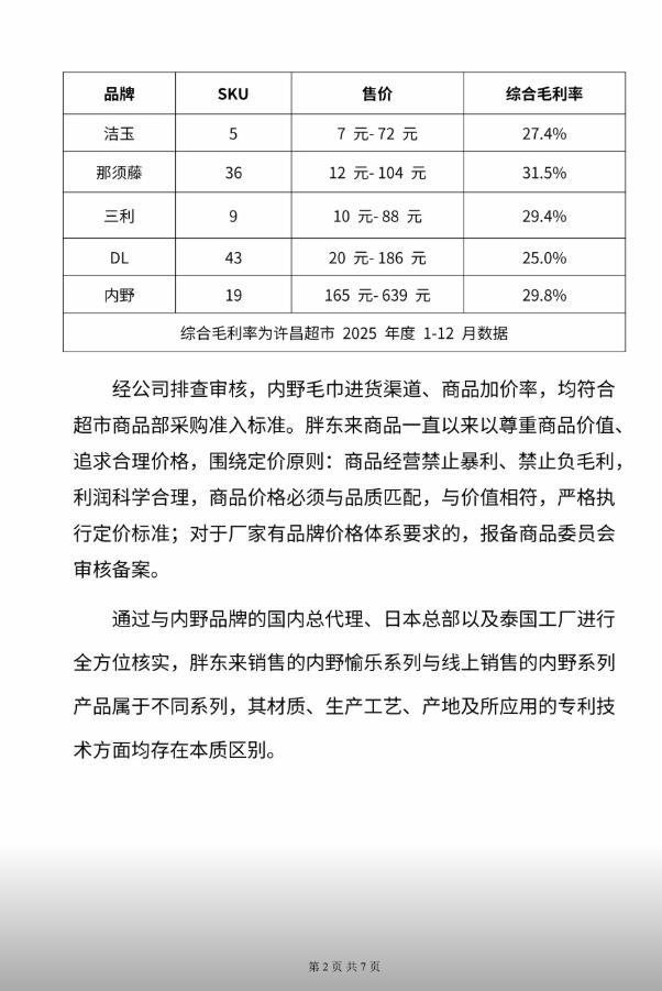 胖东来再次回应249元毛巾事件 启动法律维权程序