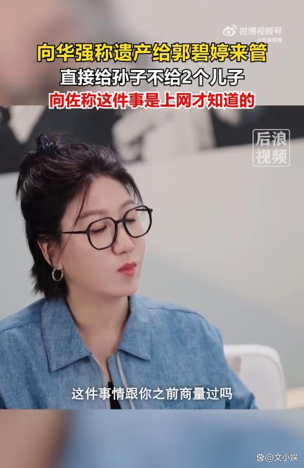 向佐称遗产留给孩子是上网才知道的 短视频揭秘家族安排
