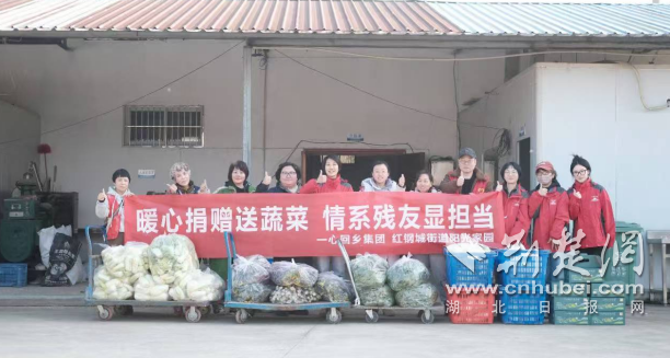 武汉市青山区红钢城街道阳光家园携手台企一心回乡开展公益行动