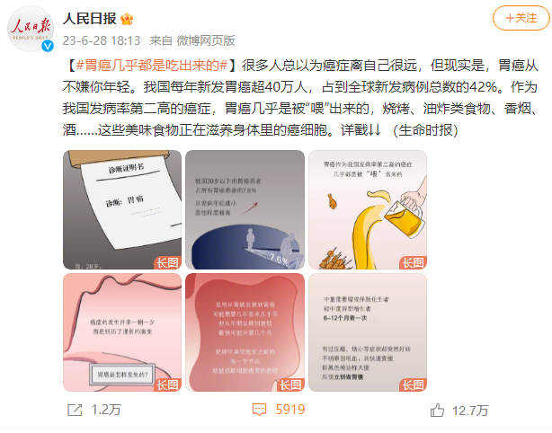 胃癌几乎都是吃出来的