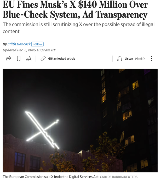 馬斯克喊話“廢除歐盟” 華盛頓順勢對歐開火