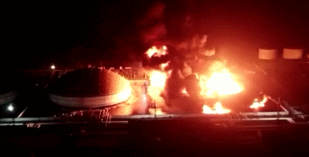 古巴一油库遭雷击爆炸起火：至少77人受伤