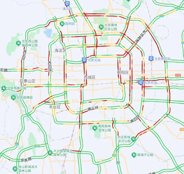 北京今夜到明天有明显降雨,部分路段交通压力较大 暴雨蓝色预警注意安全