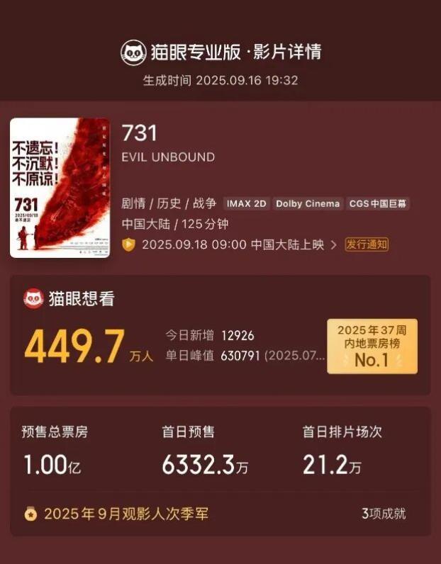 文化工作者谈电影《731》 揭露历史真相