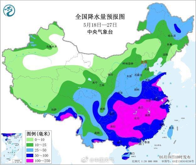 接下来暴雨、大暴雨会下在哪儿？主雨区南移至江南华南