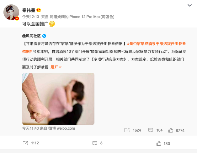 是否家暴成酒泉干部选拔任用参考依据