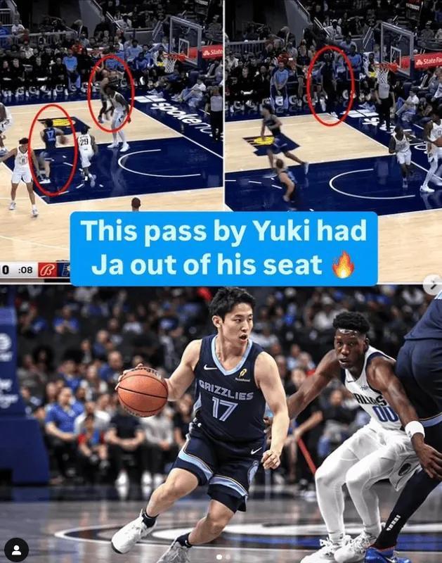 真厉害！河村连续上演灵气助攻！莫兰特抱头难以置信 东亚双星闪耀NBA