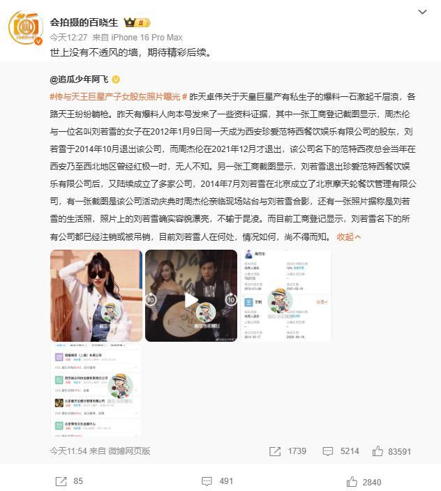 周杰伦晒打网球图 配文：照打 回应私生子传闻