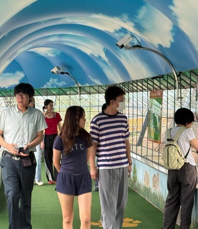贾乃亮甜馨国庆出游照 迪拜欢乐时光