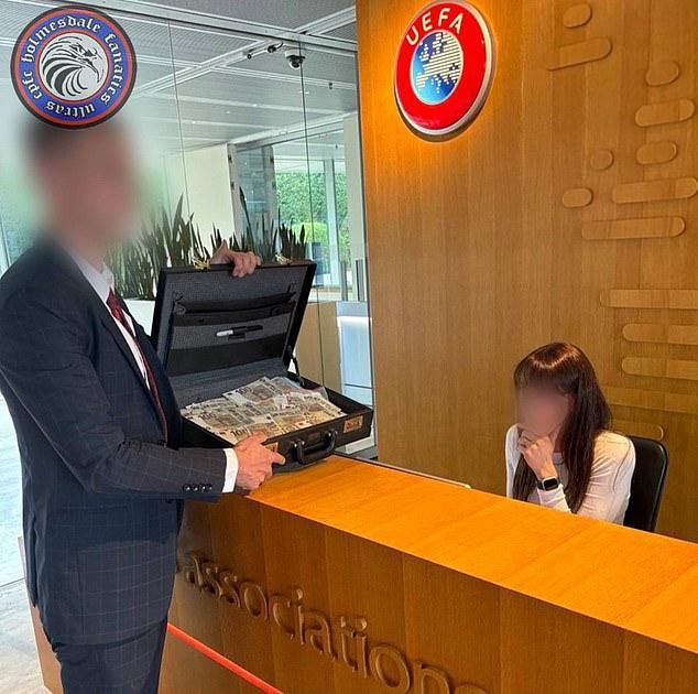 郵報(bào)：抗議無(wú)緣歐聯(lián),，水晶宮球迷往歐足聯(lián)送了個(gè)裝滿假幣的箱子 諷刺經(jīng)濟(jì)利益驅(qū)動(dòng)