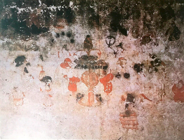 內蒙古和林格爾東漢墓室壁畫《樂舞百戲圖》