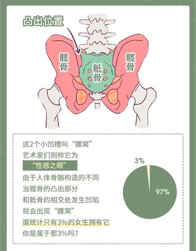 为何有些女性后腰有两个“凹点”，而有些女性却没有呢？早看早好