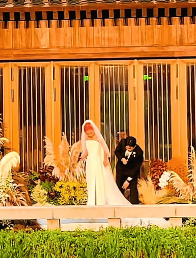 刘欢34岁女儿大婚 婚礼现场曝光 新娘粉发三换装