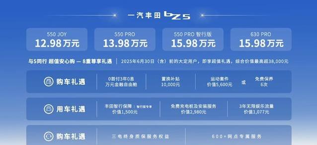 丰田bZ5上市12.98万，颜值爆表智能强，年轻人会心动吗？