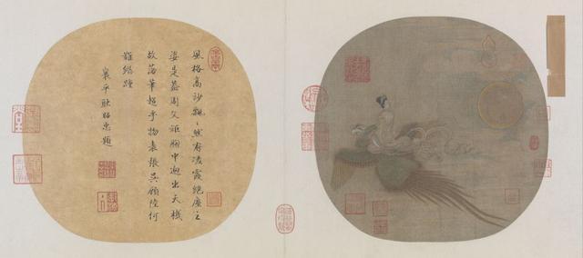 在中国绘画里，与古人共赏月度中秋