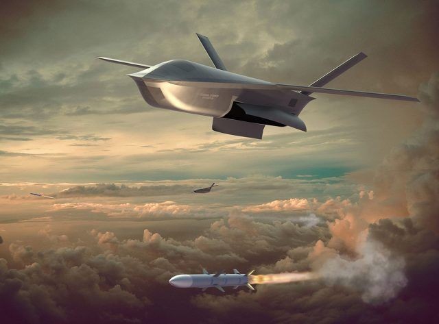 美国展示未来空战：无人机被发射后，自带导弹打击