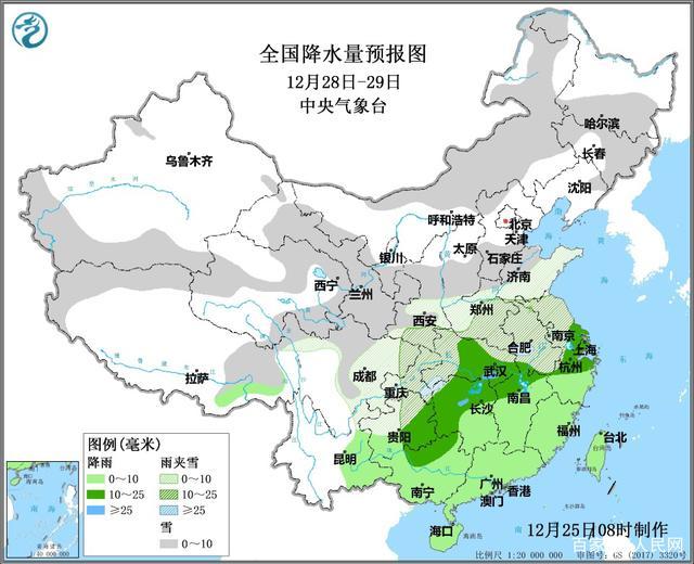 新一股寒潮赶着年末的钟声即将到来 中东部将现入冬以来最冷天气