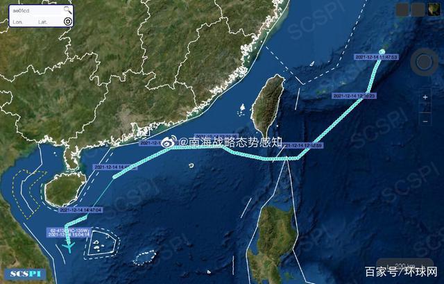 美军机沿中国海岸线进行抵近侦察 涵盖广东、海南岛等