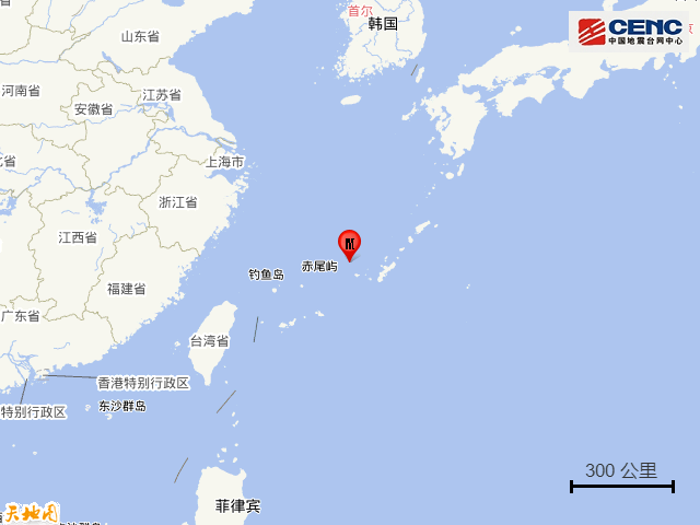 琉球群岛发生5.5级地震