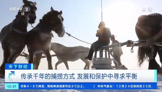 吉林：又是一年冬捕时 查干湖上捕鱼忙