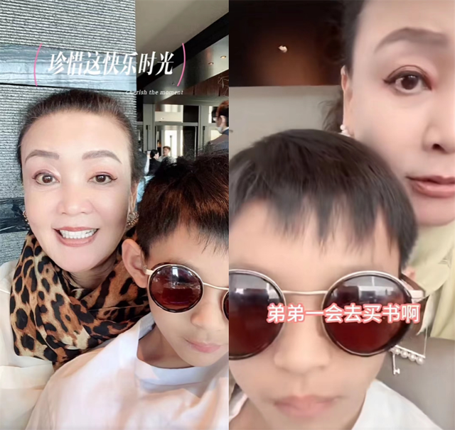 张兰旅游途中晒孙子正脸照 网友评论：跟爸爸一个模子刻出来的