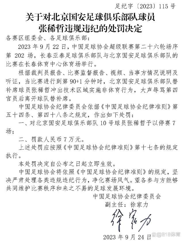骂裁判停7场+罚7万 媒体人热议张稀哲罚单