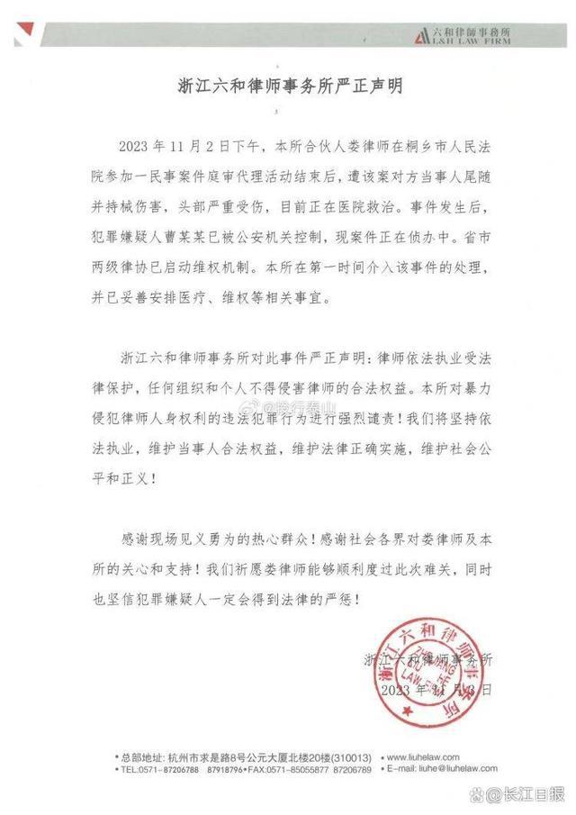 浙江一女律师庭审后遭锤击！最新声明！已启动维权机制