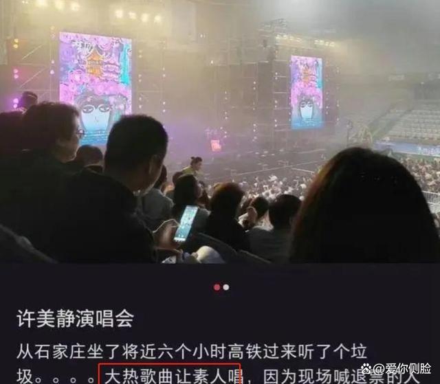 资深业内人士痛批许美静南京演唱会 全程仅见面，歌迷直呼“诈骗”