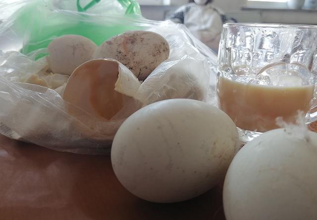 女子街头买的鹅蛋里没蛋黄 疑似孵化蛋引质疑